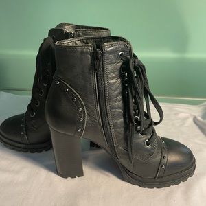 Real leather ankle boots size 8